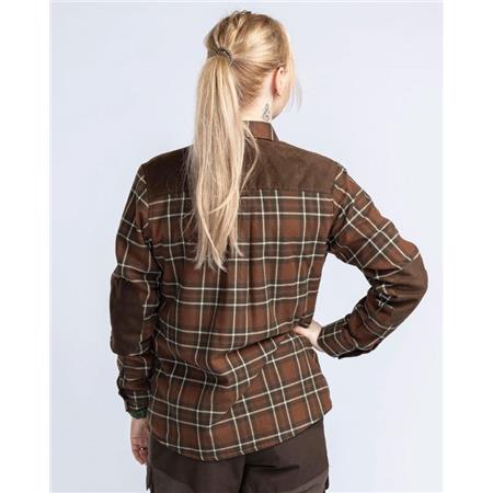 WOMEN'S LONG SLEEVE SHIRT PINEWOOD DOUGLAS - NOUGAT/BEIGE