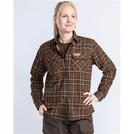 WOMEN'S LONG SLEEVE SHIRT PINEWOOD DOUGLAS - NOUGAT/BEIGE
