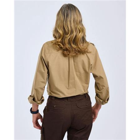 WOMEN'S LONG SLEEVE SHIRT PINEWOOD SAFARI L/S - SAND STONE