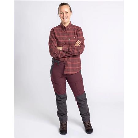 WOMEN'S LONG SLEEVED-SHIRT PINEWOOD VÄRNAMO FLANNEL W