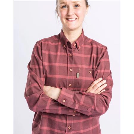 WOMEN'S LONG SLEEVED-SHIRT PINEWOOD VÄRNAMO FLANNEL W