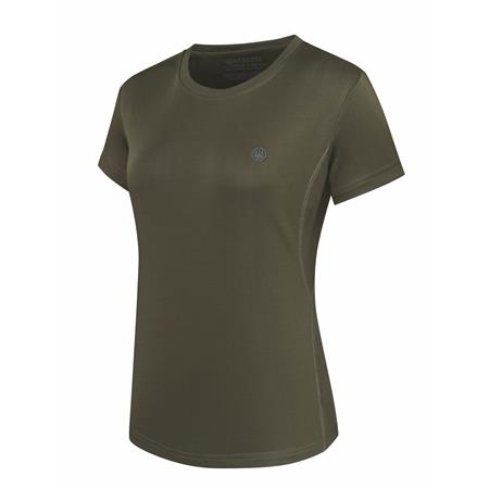 Women's Short Sleeve T-Shirt - Green Stone Beretta Ciel Tech - Green Stone