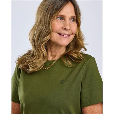 WOMEN'S SHORT SLEEVE T-SHIRT PINEWOOD 3-PACK - BLANC/PINE/LANTANA