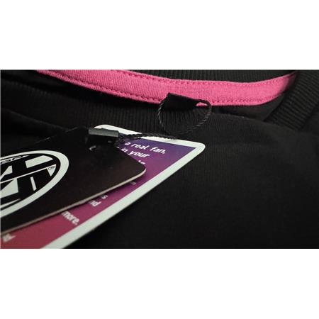 WOMEN'S SHORT-SLEEVED T-SHIRT HOT SPOT DESIGN LADY ANGLER 2.0 - BLACK