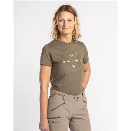 WOMEN'S SHORT-SLEEVED T-SHIRT PINEWOOD FINNVEDEN TRAIL W