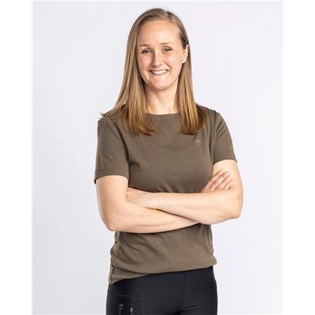 WOMEN'S SHORT-SLEEVED T-SHIRT PINEWOOD MERINO W