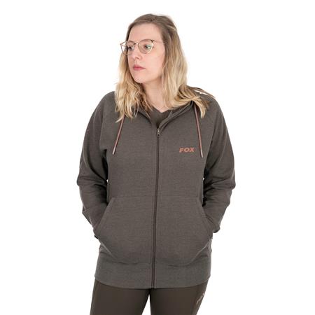 WOMEN'S SWEATSHIRT FOX WC ZIPPED HOODIE - OLIVE