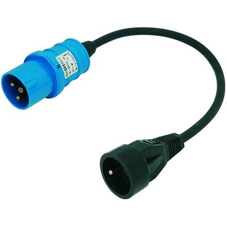 Wtyczka Męska Euromarine + Kabel + Przedłużacz Żeński