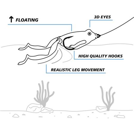 ZACHT KUNSTAAS ZEBCO TOP FROG - 6.5CM