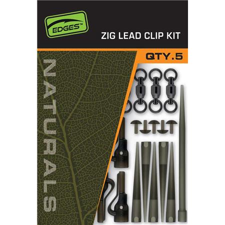 ZESTAW DO ZIG FOX EDGES NATURALS ZIG LEAD CLIP KIT