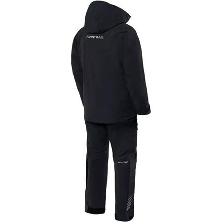ZESTAW KURTKA I OGRODNICZKI MĘSKIE FINNTRAIL TOURNAMENT - CZARNY