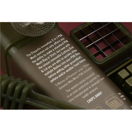 ZESTAW SIATKI ROZPUSZCZALNEJ ONE MORE CAST CHOPSTIX BAIT CHOPPING FADE PVA MESH SYSTEM Z CUTTEREM