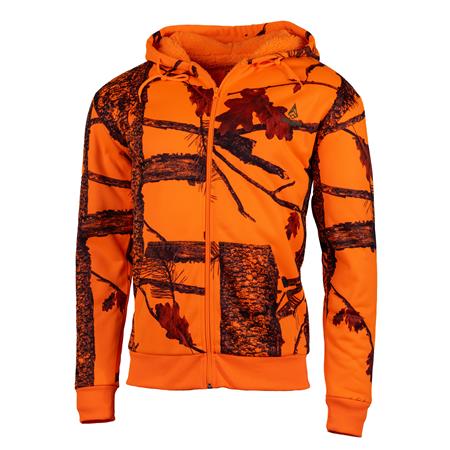 Zip-Up Hoodie Sweatshirt Junior Treeland Fire - Camo/Orange