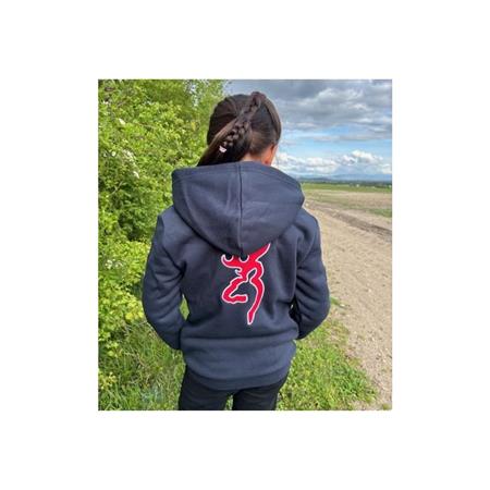 ZIP-UP JUNIOR SWEATSHIRT - BLUE BROWNING ZIPPÉ SNAPSHOT SMU - BLEU