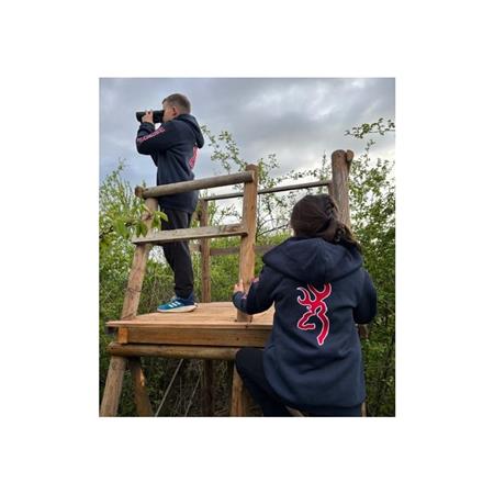 ZIP-UP JUNIOR SWEATSHIRT - BLUE BROWNING ZIPPÉ SNAPSHOT SMU - BLEU