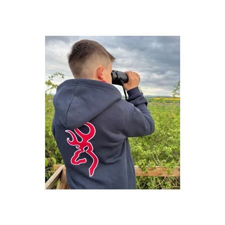 ZIP-UP JUNIOR SWEATSHIRT - BLUE BROWNING ZIPPÉ SNAPSHOT SMU - BLEU
