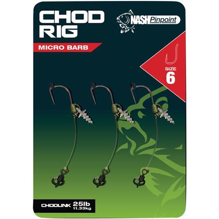 Zmontowany Przypon Nash Chod Rig - Pack De 3