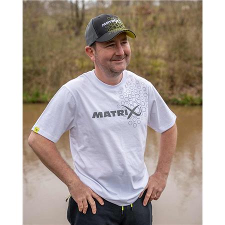 ΑΝΔΡΙΚΌ ΚΟΝΤΟΜΆΝΙΚΟ T-SHIRT FOX MATRIX WHITE HEX PRINT T-SHIRT - ΛΕΥΚΌ